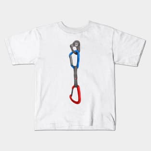 Rock Climbing Carabiners Kids T-Shirt